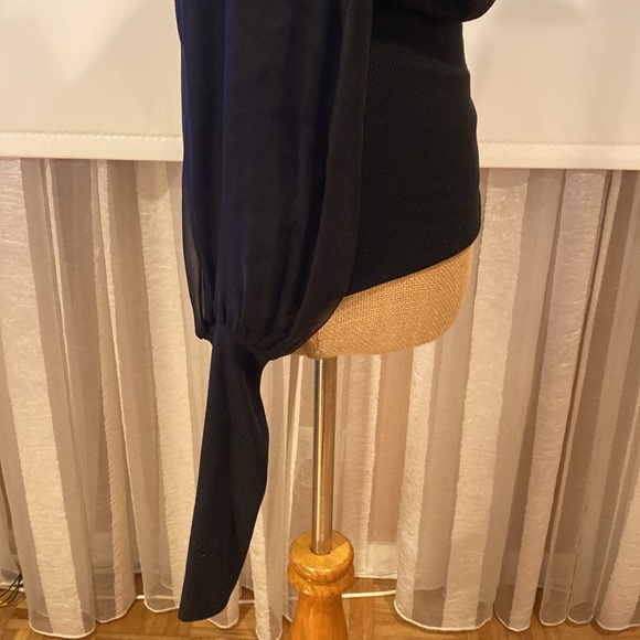 Robert Rodriguez gorgeous top, silk sheer sleeves, very elegant, size S - Picture 8 of 16